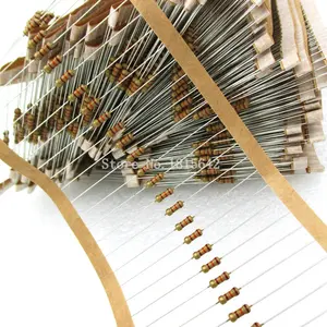 Резисторы 1R-10M 10R 47R 100R 220R 1K 10K 4K7 100K 5% K 1M 3 м3 Ом, 100 шт., 14 Вт, Углеродные пленочные резисторы