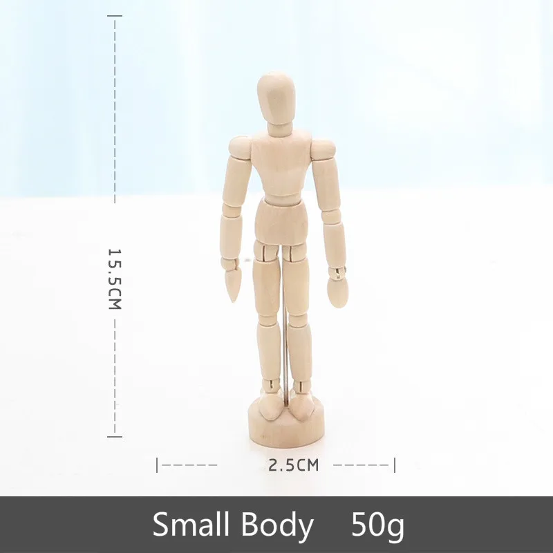Small Body Фигурки людей деревянные украшения гостиная Аксессуары Украшение стола и аксессуары совместная ручная модель - Цвет: Small Body