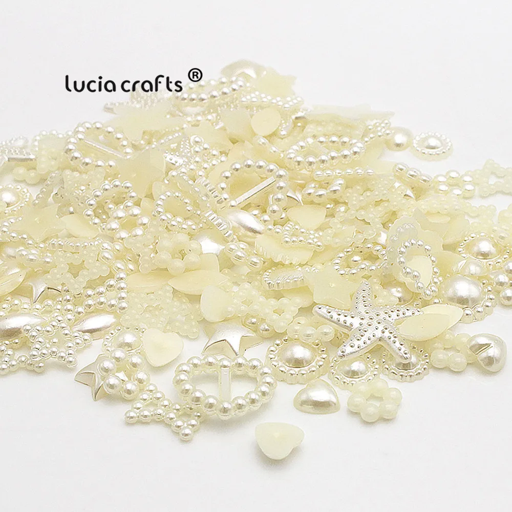 Lucia Crafts нерегулярные в форме жемчужин с плоским основанием cabochon assorted стили DIY Арт