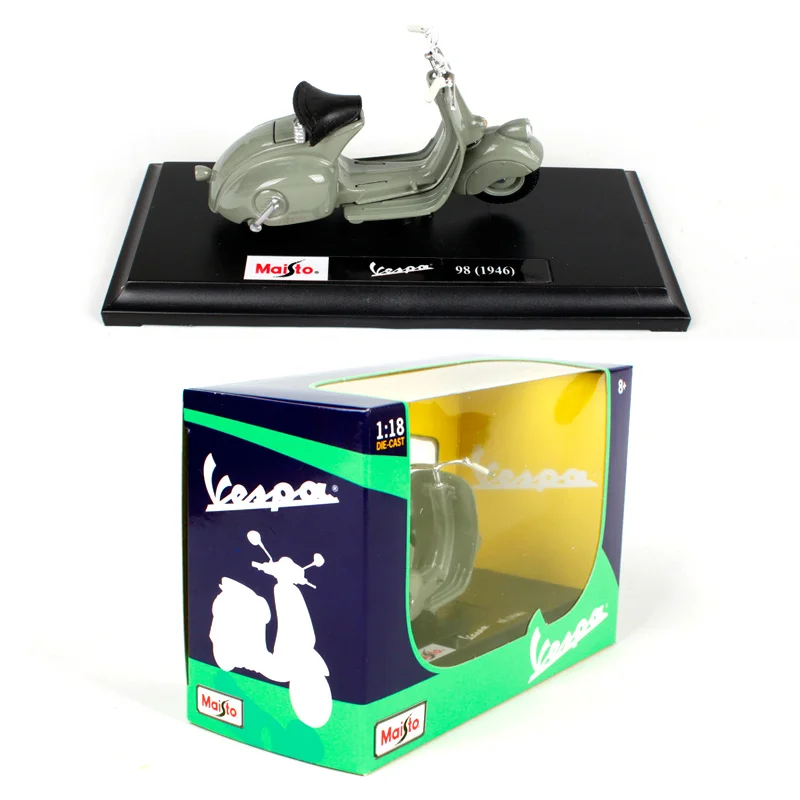 Модель игрушечного мотоцикла Maisto 1:18 PIAGGIO Vespa из сплава игрушка для детей подарок