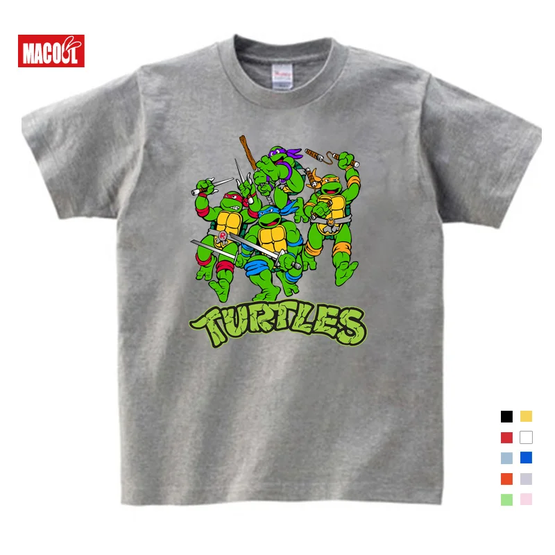 T-shirt gray Детская футболка с принтом аниме; модные Забавные футболки для мальчиков; модная красная футболка с круглым вырезом для малышей - Цвет: T-shirt gray