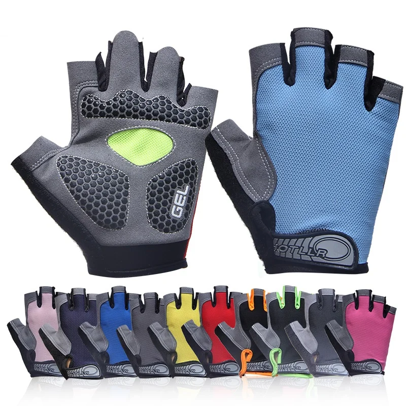 

Men & Women's Sports 3D GEL Padded Anti-Slip Gloves Gym Fitness Weight Lifting Body Building Exercise Training Workout Crossfit