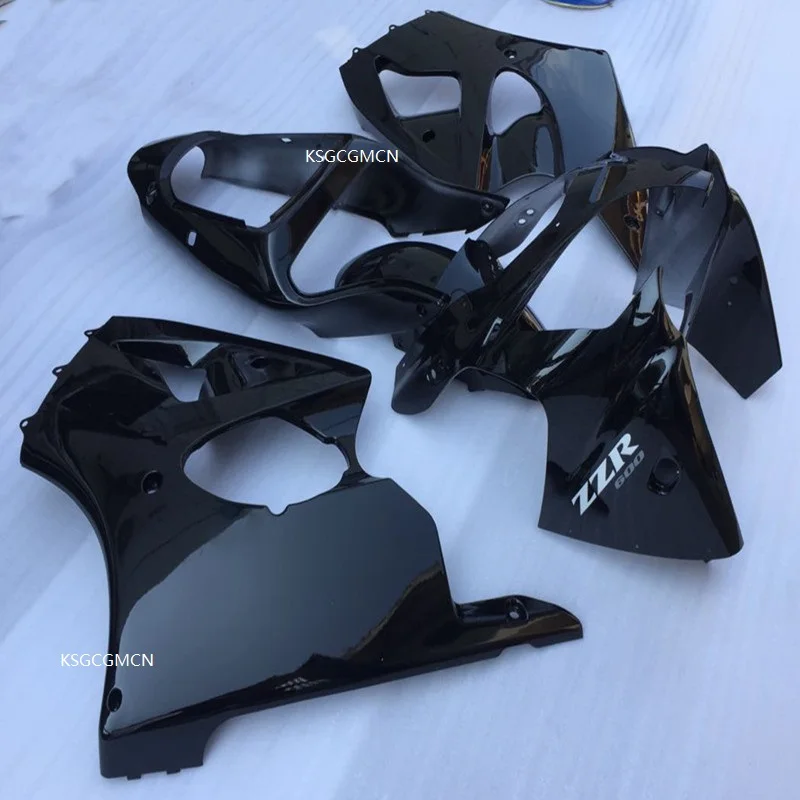 Полный черный корпус комплекты обтекателей для Kawasaki ZX-6R 2000 2001 2002 ABS пластиковые