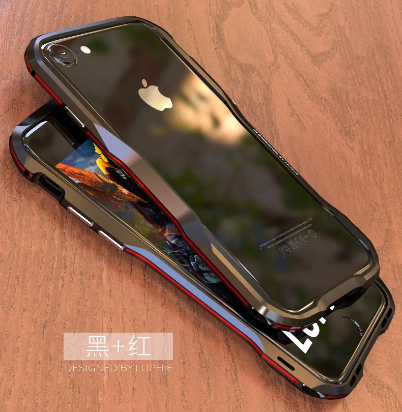 LUPHIE Роскошный металлический бампер чехол для телефона Apple iPhone X XS Max XR 8 7 Plus