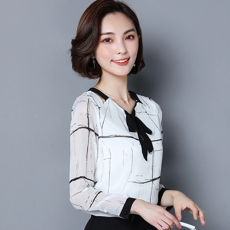 Missoov бренд blusas модные повседневные женские весенние офисные блузки шифон рубашки