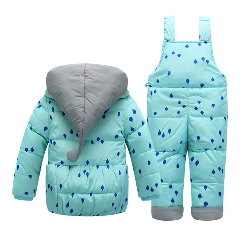 Sardiff Brand children Winter Duck Down Outwear baby Snowsuit infant girls boys Clothing Set hooded kids snowsuits babysuits | Детская