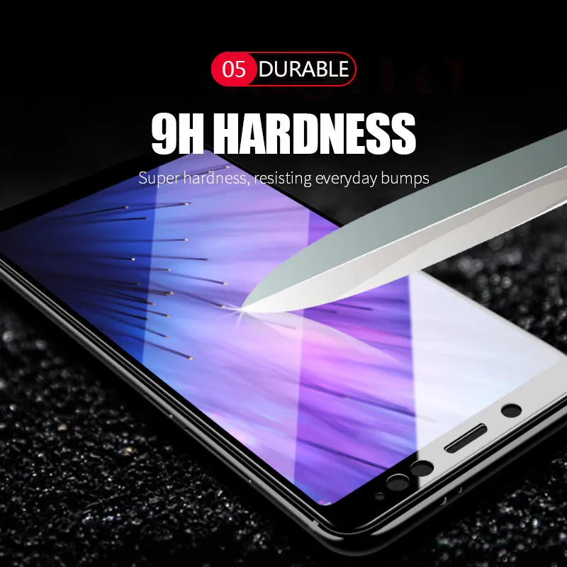 JRQITO 4D Full Coverage Tempered Glass For Xiaomi Redmi 6A 6 Pro Screen Protector Note 4 4x 5 5A Protective | Мобильные телефоны и