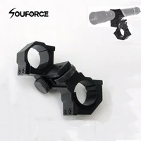 high quality double ring mount diameter 25 430mm with adjustable elevation fit hunting scopes flashlight and weapon light