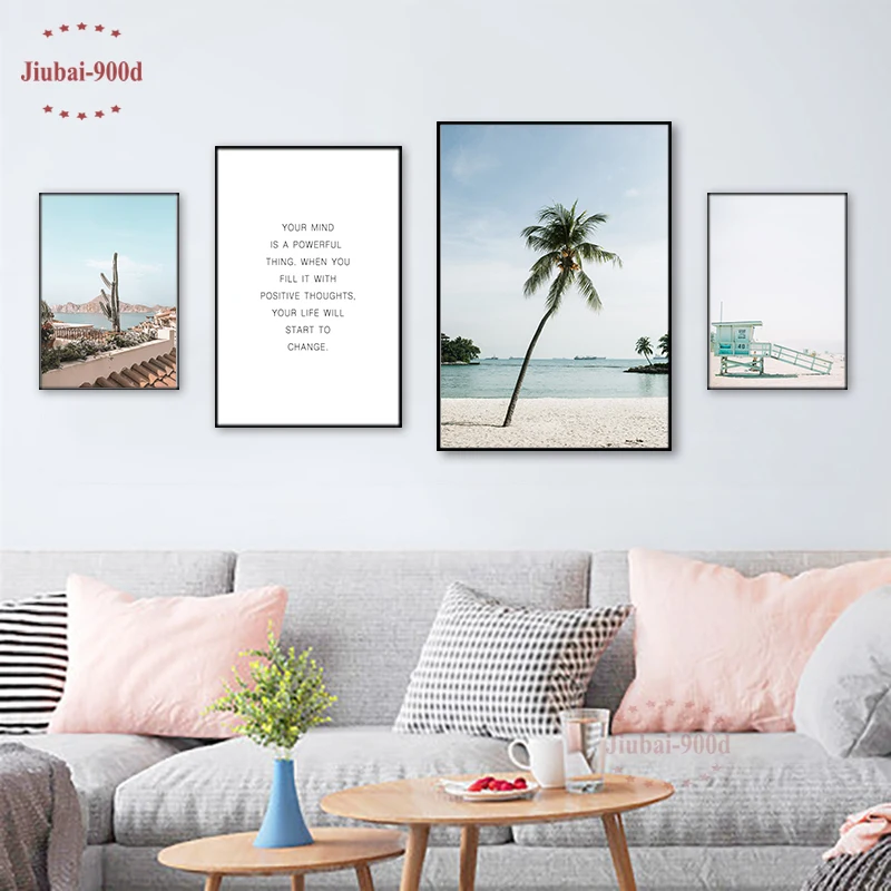 900D Новое поступление постер скандинавский морской пейзаж картина постеры и