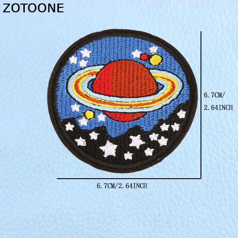 ZOTOONE UFO подвеска в виде космонавта и планеты Космос вышитые патчи железные нашивки для одежды нашивки DIY полосы инопланетяне значки аппликации E