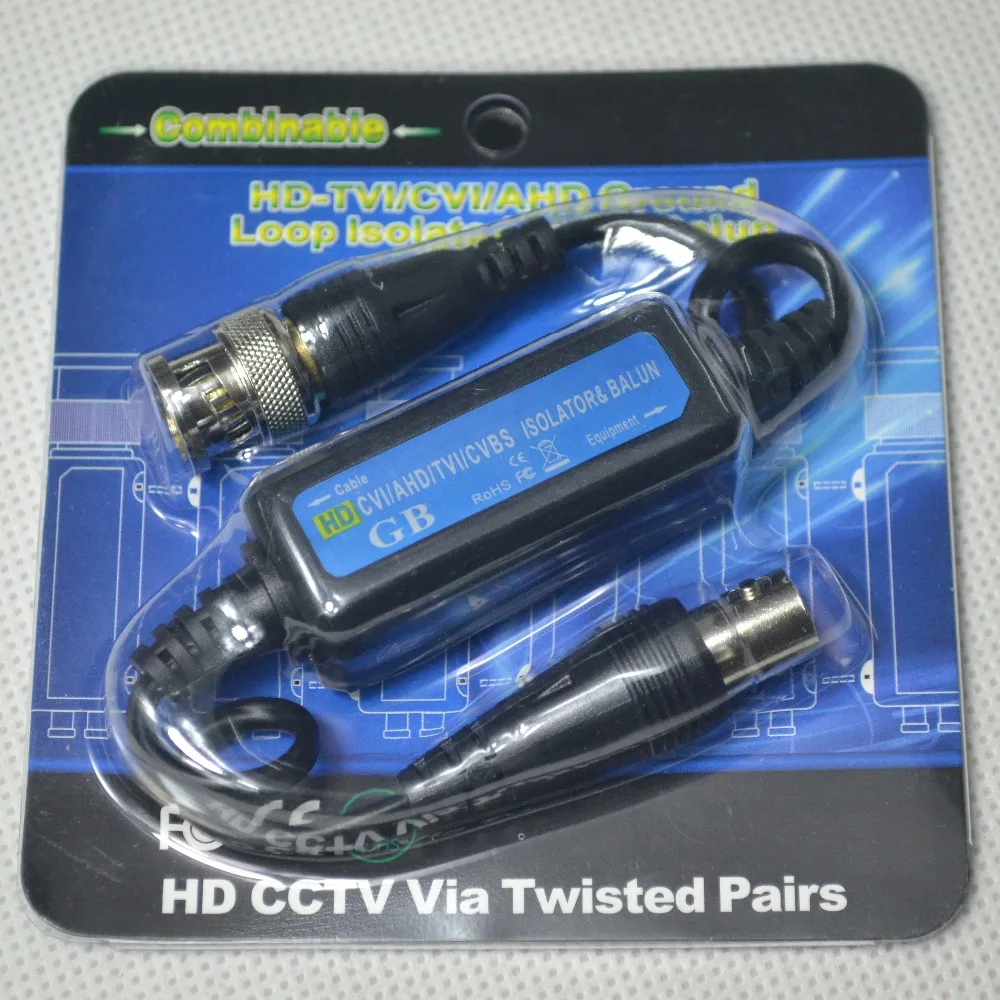 Изолятор заземления HD TVI CVI AHD CVBS Video Balun BNC Папа мама для камеры видеонаблюдения|bnc