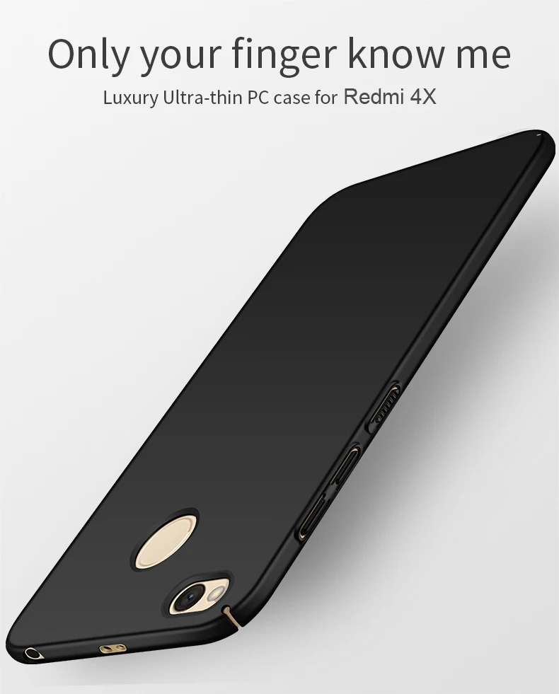 Для Xiao mi Red mi 4X чехол Red mi 4X чехол Vpower Роскошный ультра тонкий жесткий защитный чехол из поликарбоната для Xiao mi Red mi 4X задняя крышка для телефона