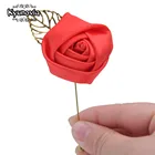 Булавка на лацкан Kyunovia Best Man, роза, бутоньерка для жениха, свадебная бутоньерка, брошь для церемонии, украшение для костюма, свадьбы, пуговица D139