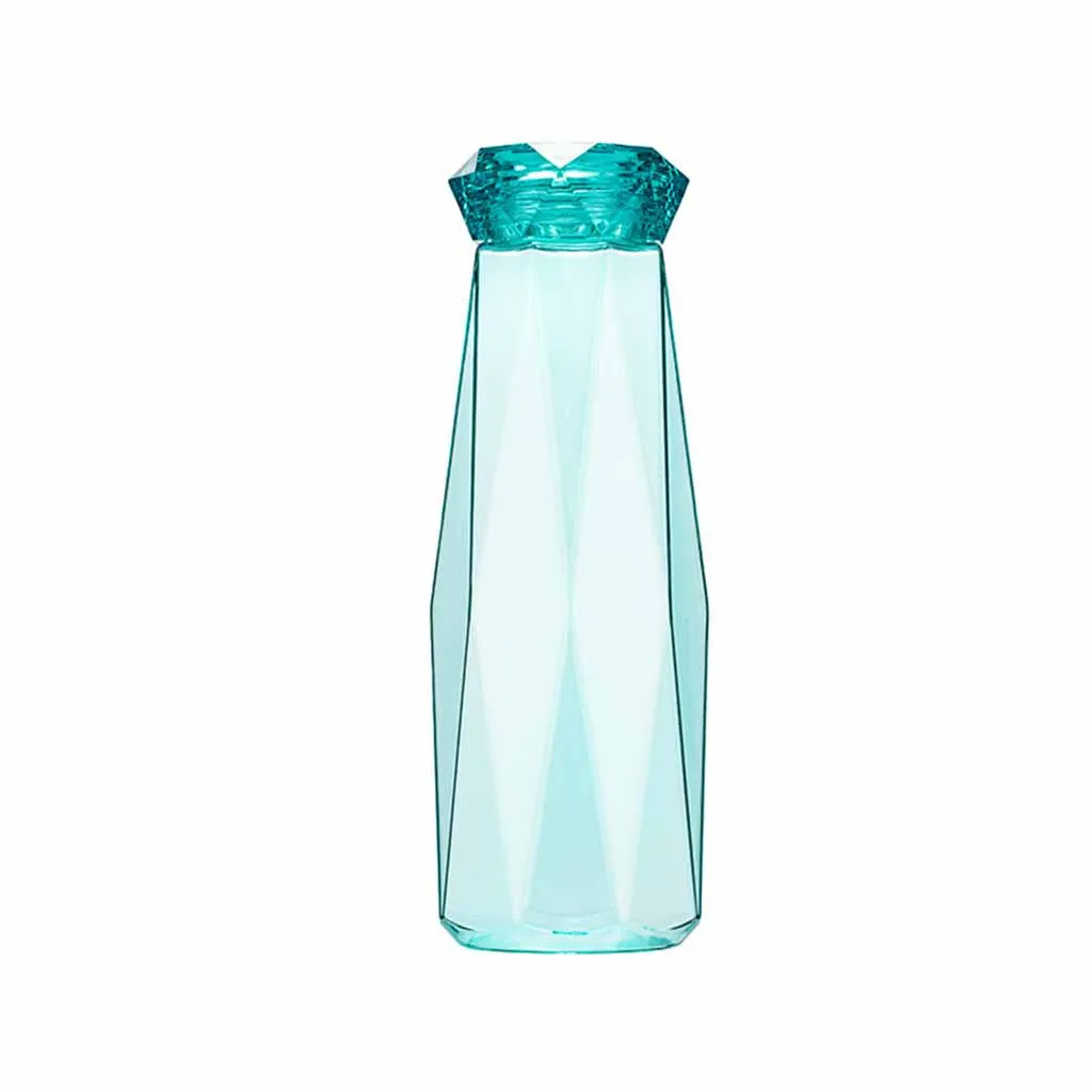 Portable Durable Transparent Small Fresh Diamond Shape Plastic Tourism Sports School Water Bottle Cup Cycling Camping H0412 | Дом и сад