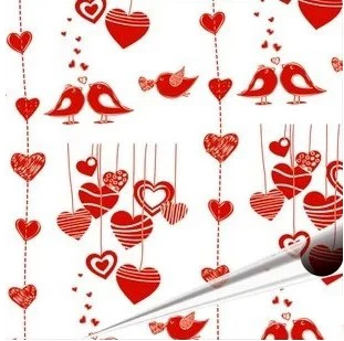 Любовь птицы дешевые Съедобные шоколадные Переводные листы съедобная Бумага