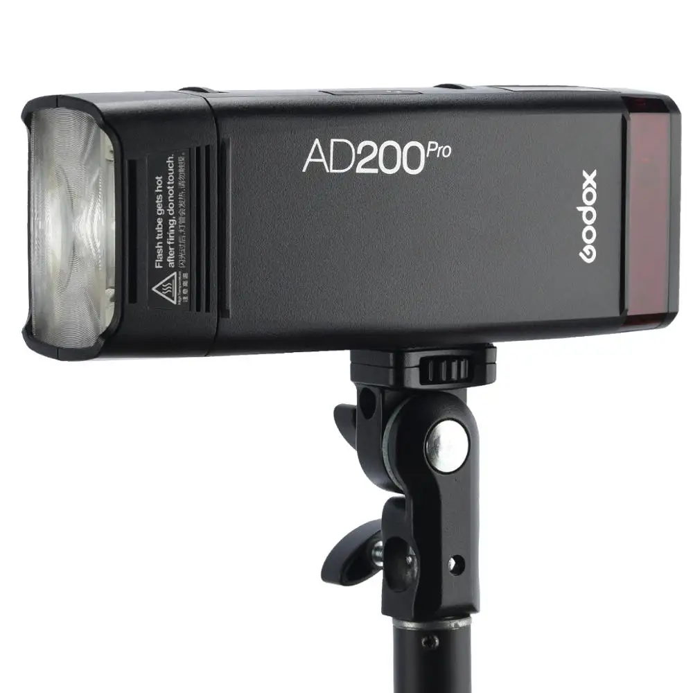 

2019 New Godox AD200Pro Outdoor Flash Light 200Ws TTL 2.4G 1/8000 HSS 0.01-1.8s Recycling with 2900mAh Battery