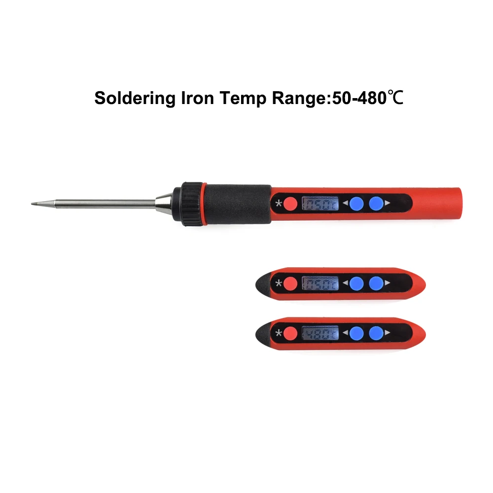 NEWACALOX 5 в 10 Вт Цифровой Temp LCD Регулируемый USB паяльник Комплект портативный без