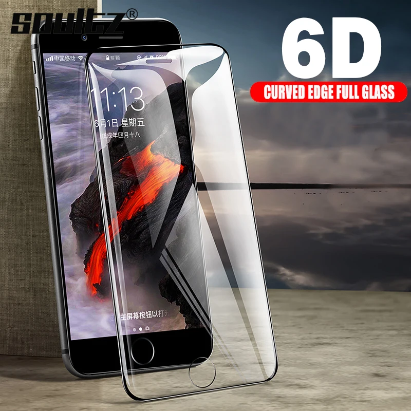 Soultz Новое 6D маленькое стекло для iPhone 7 8 Plus закаленное Apple iPhone7 i7P i8P защитная пленка