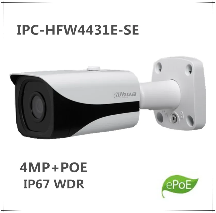 Оригинальная английская IPC HFW4431E SE 4MP POE IR Mini Bullet сетевая камера IP67 WDR со слотом для sd