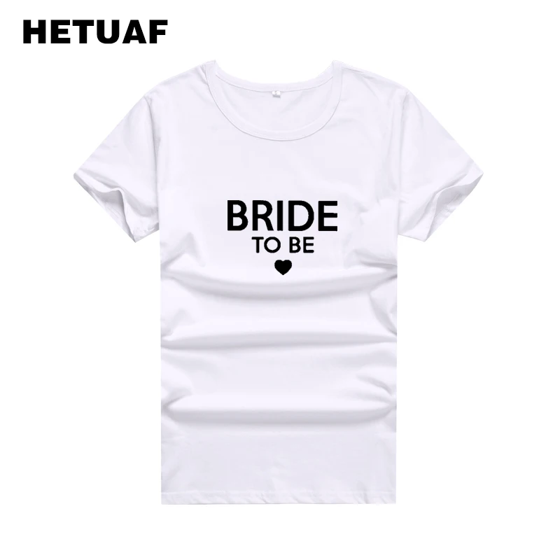 Женская футболка с принтом BRIDE TO BE LOVE черная или белая уличная Ulzzang 2018|Футболки| |