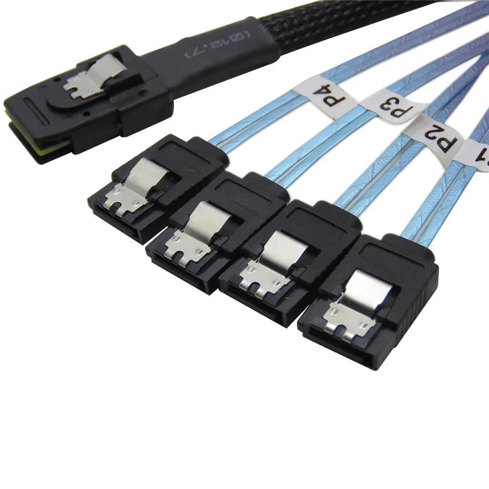 Обратный мини SAS SFF 8087 36 контактный 4 SATA 7 HD Sata кабель 0 5 м 1 м|sata cable|mini sas to satasata sata |