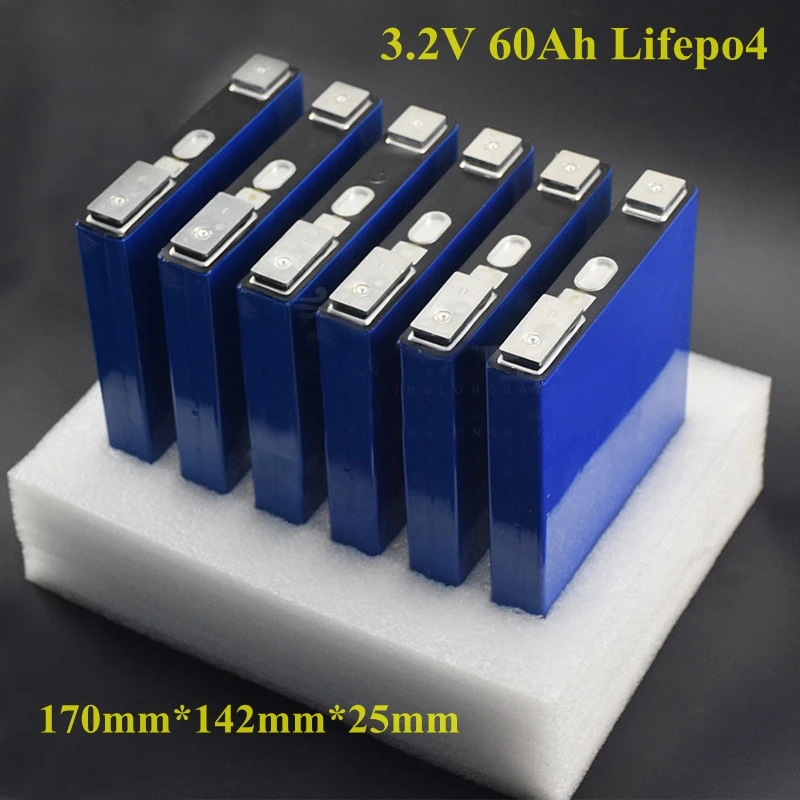4 шт. 3,2 В lifepo4 батареи ячеек 60Ah 180A lifepo4 батареи для хранения солнечной энергии Гольф автомобильный инвертор батареи