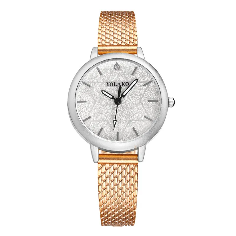 Модный Топ бренд класса люкс женские наручные часы сталь кварцевые простые