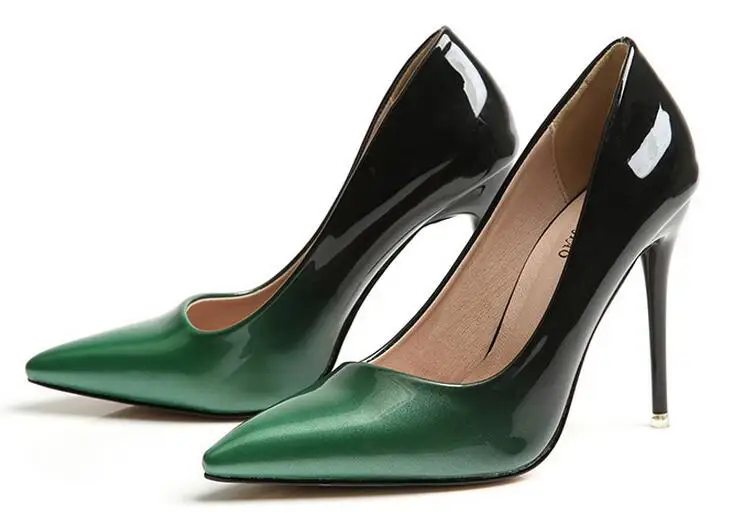 2017 Новая мода Женские Высокий каблук Туфли-лодочки с острым носком на платформе