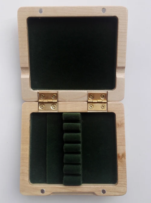 Wood Color Кленовый, деревянный oboe Reed чехол 6 шт Reed Hold - Цвет: Wood Color