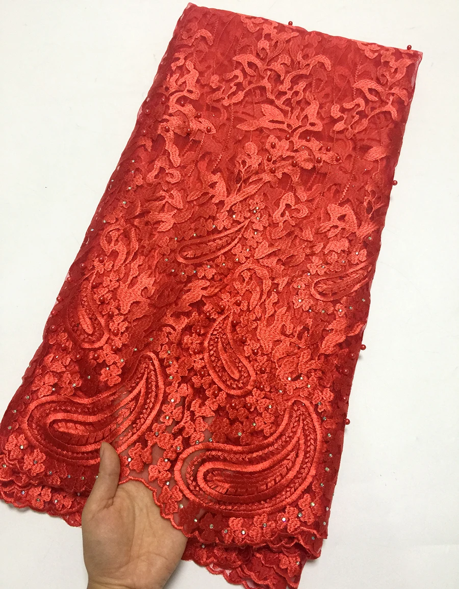 Королевский синий африканский кружево ткань 2018 вышитые кружевная в нигерийском