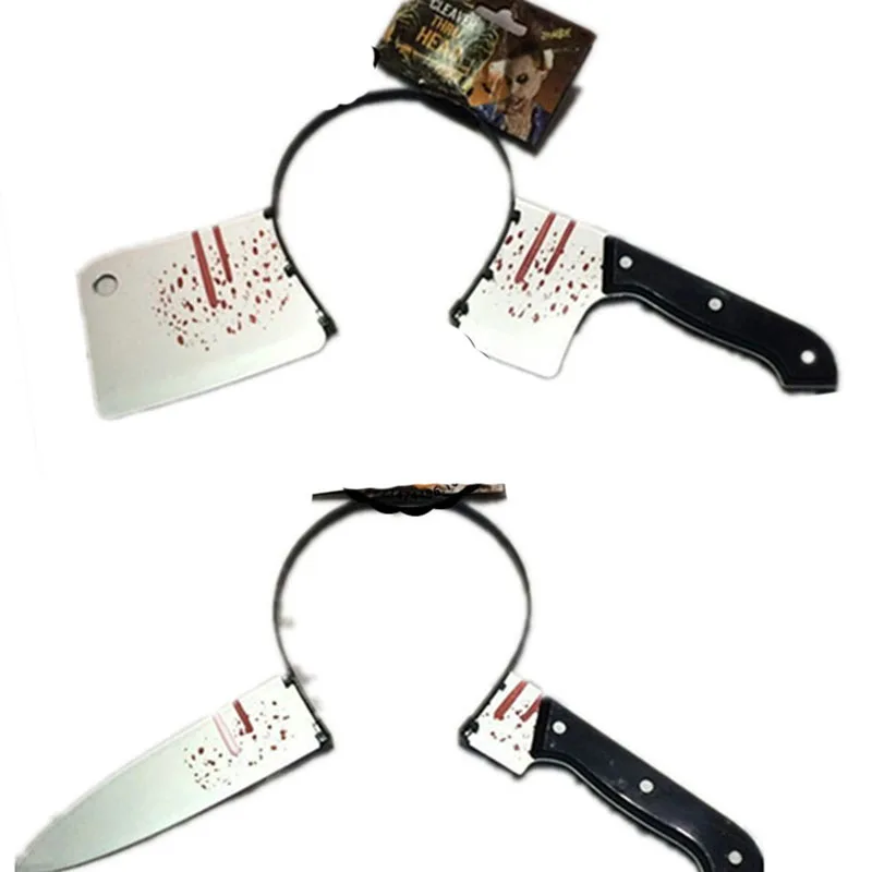 Головной нож для страшной носки реквизит Хэллоуина забавные игрушки розыгрышей