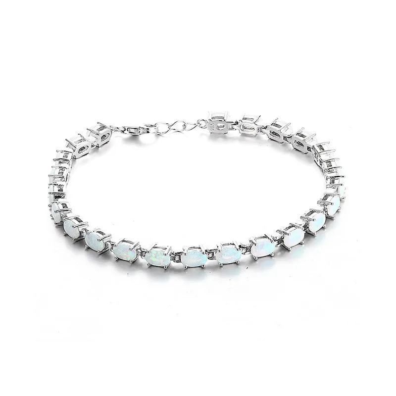 Женский браслет с белым огненным опалом 19 см FB093BH60|women bracelet|women fashion braceletgift gifts |