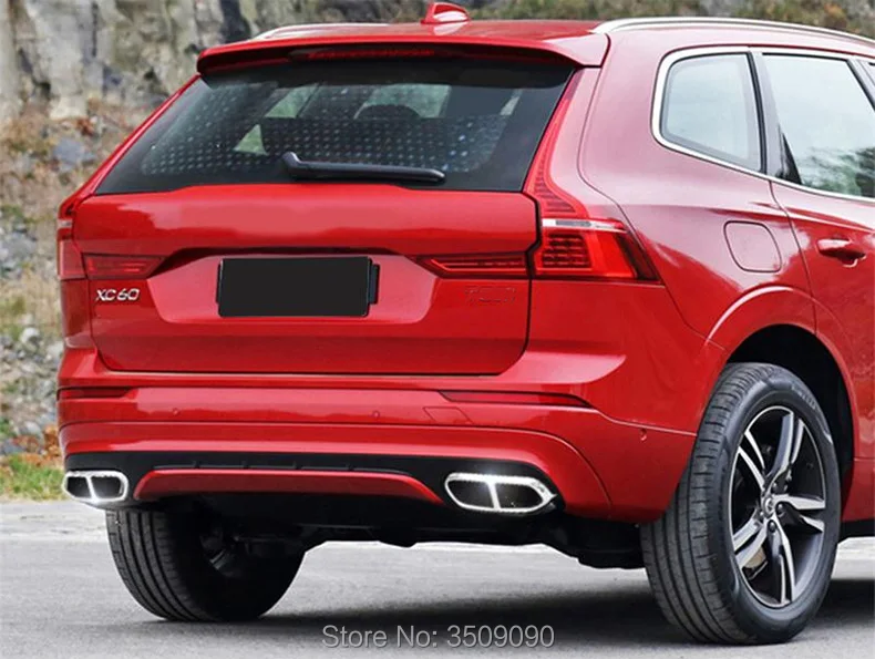 Для Volvo XC60 2018 2019 автомобильный Стайлинг задняя горловина выхлопная труба крышка
