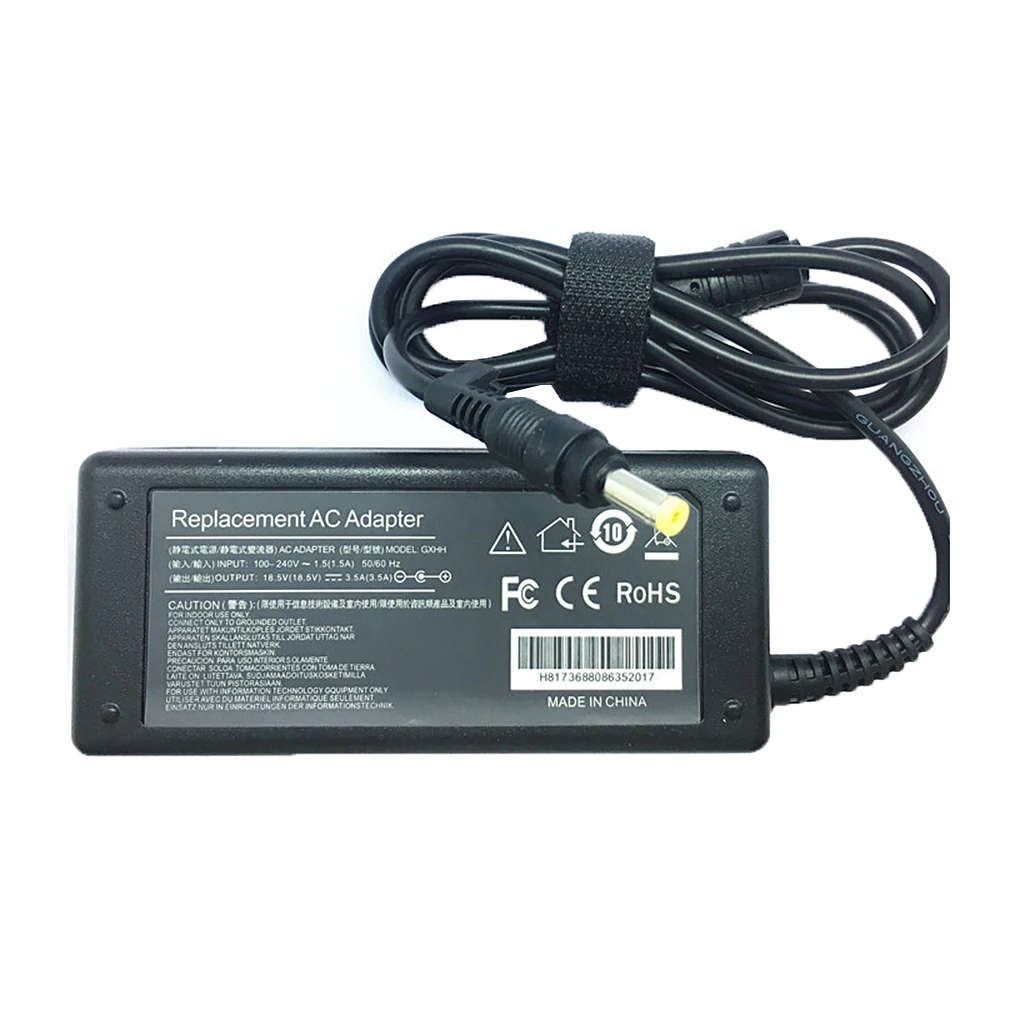 Замена для hp Pavilion dv6000 dv6500 18,5 V 3.5A 65W адаптер переменного тока ноутбук блок питания зарядное устройство для ноутбука