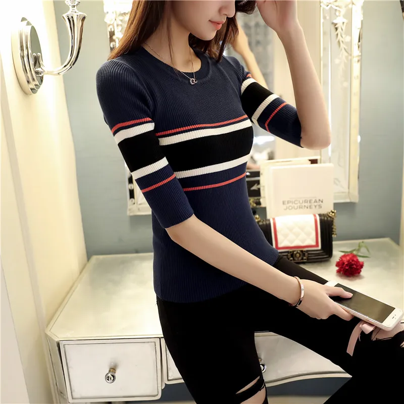 2017 Новый Модный брендовый свитер высокого качества на весну и лето женские