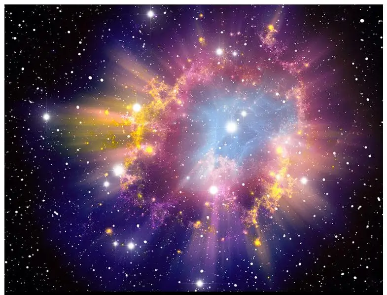 

Customized 3d ceiling murals wallpaper Colorful sky empty universe Galaxy dream room ceiling painting wallpaper for living room