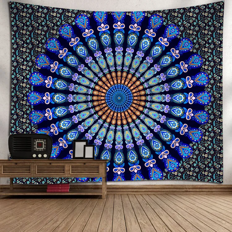 Tapestry Индийская МАНДАЛА ГОБЕЛЕН настенный песчаный пляж пледы ковер одеяло палатка туристический матрас богемный спальный коврик гобелен - Цвет: Tapestry