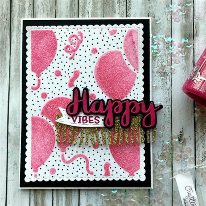 GJCrafts счастливые штампы для резки металла скрапбукинга 2019 новые DIY карточное