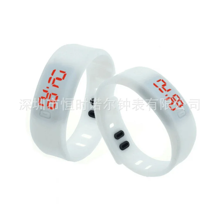 Оптовая продажа из светодиодов силиконовый браслет мужская спортивные часы дети