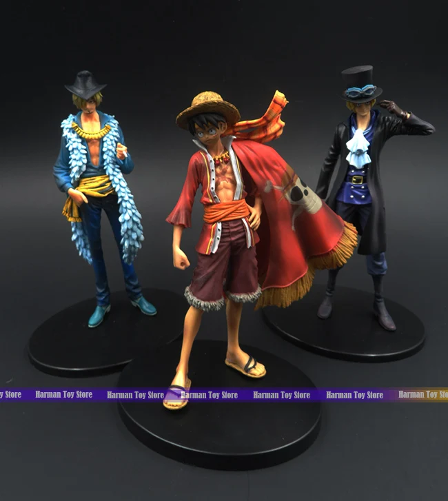 Фигурка японского аниме Luffy/Sabo // Sanji цельная экшн-фигурка из ПВХ Коллекционная