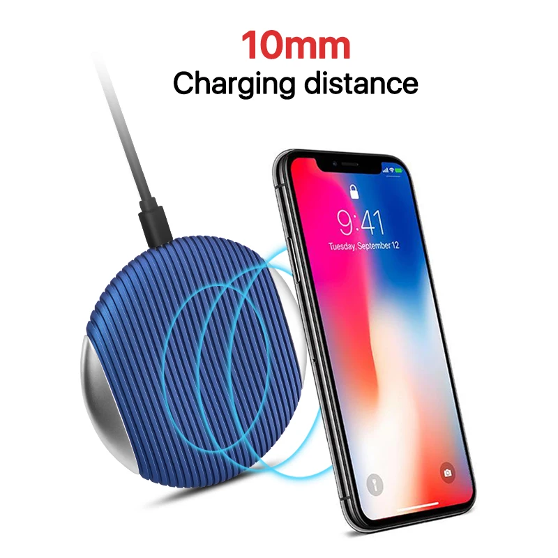 Быстрое беспроводное зарядное устройство для iPhone X XS MAX 8 Plus быстрая