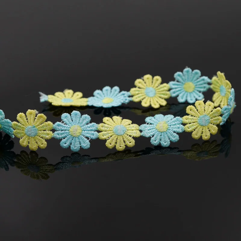 3 ярдов цветочное кружево Маргаритка Венеция Аппликация Швейные Планки одежда