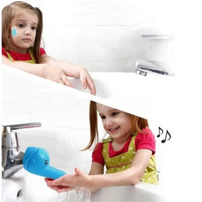 Насадка На кран в виде животных KINEE OX Happy Fun удлинитель для детских ванн детская