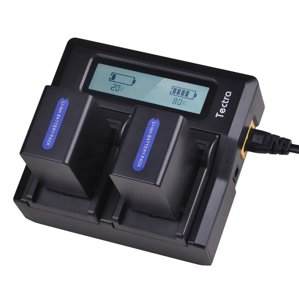 1 шт. Tectra NP FH70 NPFH70 камера LCD быстрое двойное зарядное устройство для Sony FH30 Cyber shot DSC