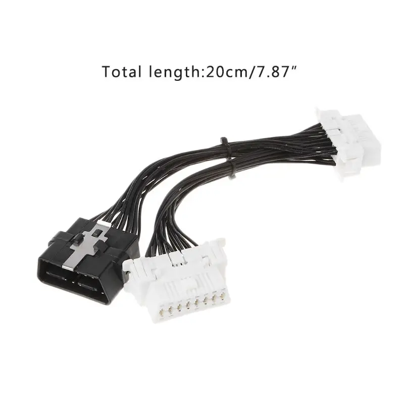 16 pin OBD2 OBD 2 OBDii сплиттер Удлинительный кабель папа-мама Женский Y КАБЕЛЬ |