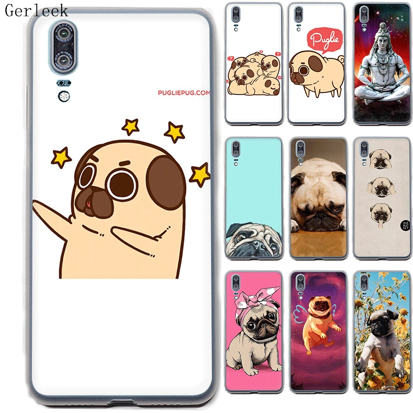 Чехол Desxz I love pugs для Huawei P8 P9 P10 Lite P20 P30 P2 Pro Жесткий Чехол|Чехлы-накладки| |