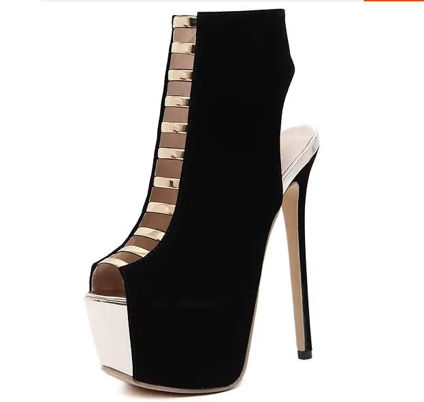 Насосы лодыжки ремень сандалии 16 см Высокие Каблуки обуви Лето 2017 Партия Обуви