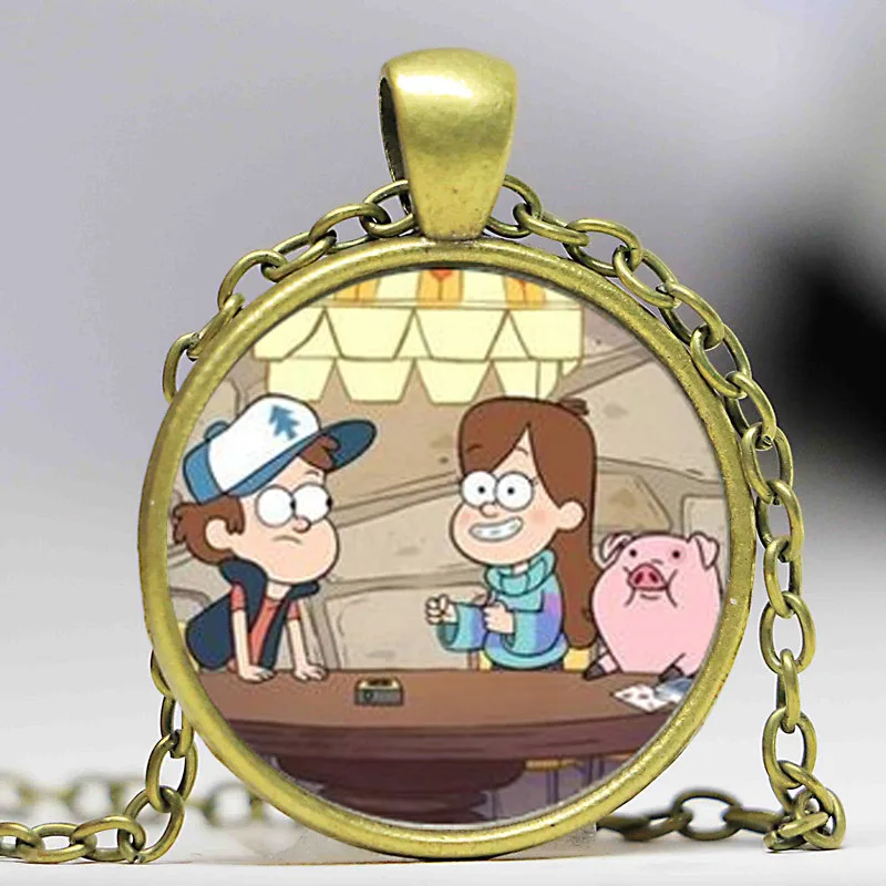 Стимпанк косплей Тяжести Падений Тайны ЗАКОНОПРОЕКТ ШИФР КОЛЕСА Ожерелье свинья