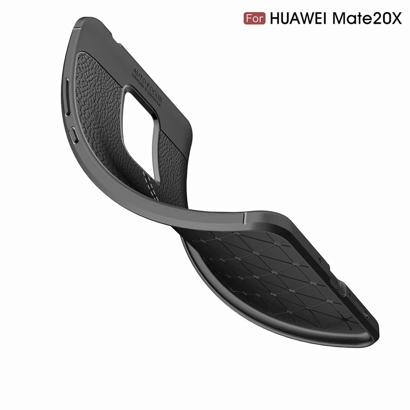 For Huawei Mate 20X / Mate20X Case Phone Back Protective Smartphone Soft Litchi striae Shockproof Cover | Мобильные телефоны и