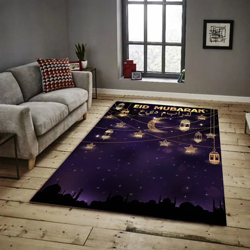 Мусульманский Рамадан фестиваль ковер Золотая Луна церковь прикроватная